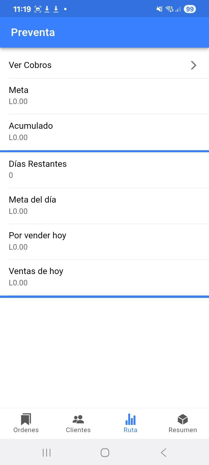 Metas del vendedor